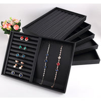 PU Jewelry Organizer Trays, Drawer Organizer Inserts, PU Trays, PU Ring Tray, Jewelry Display Trays