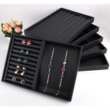 PU Jewelry Organizer Trays, Drawer Organizer Inserts, PU Trays, PU Ring Tray, Jewelry Display Trays