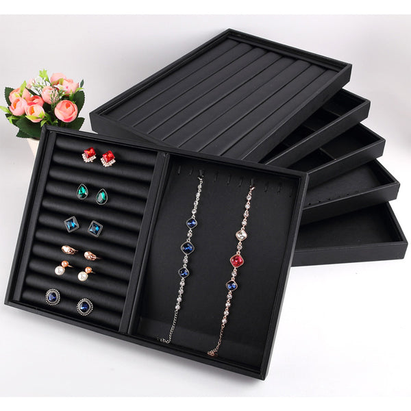 PU Jewelry Organizer Trays, Drawer Organizer Inserts, PU Trays, PU Ring Tray, Jewelry Display Trays